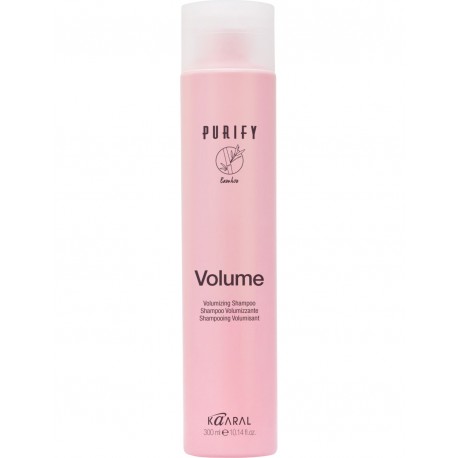 PURIFY VOLUME ✤ Šampūnas ploniems plaukams, be sulfatų, suteikiantis apimties, su ženšenio, bambuko bei migdolų aliejais, 300 ml